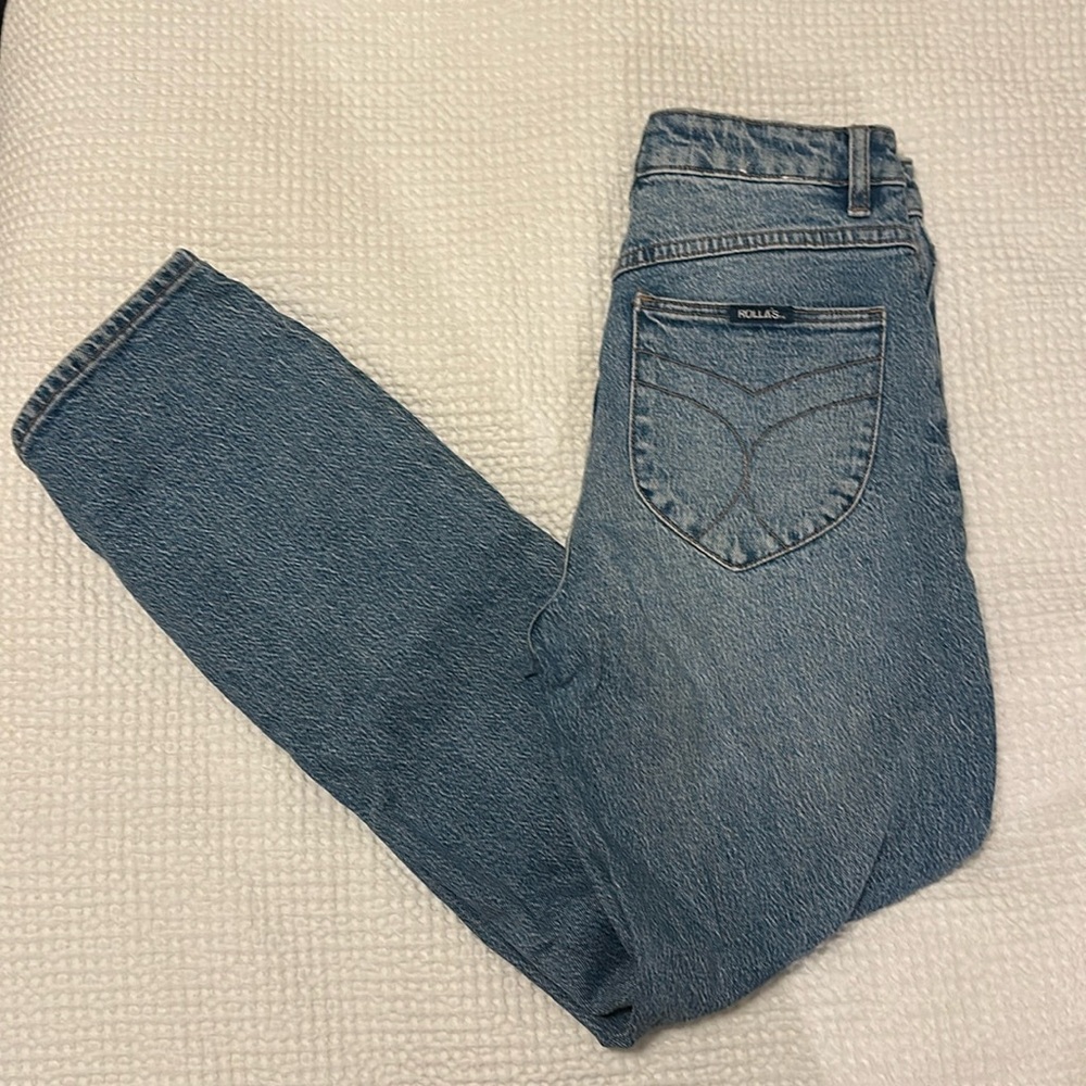 Rolla’s high waisted straight jeans